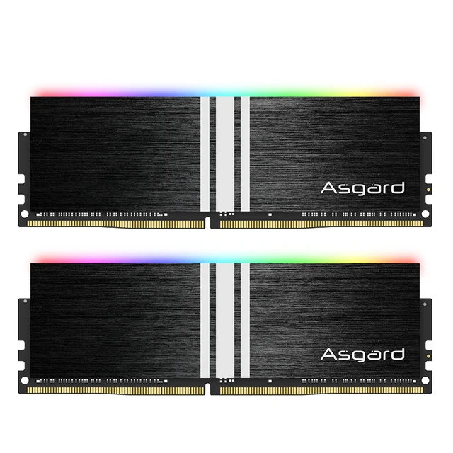 Asgard-Memoria RAM V1 Black Knight RGB, 16gb, PC, DDR4, PC4, 8g, 16g, 3200mHZ, 3600Mhz, DIMM, RGB 6