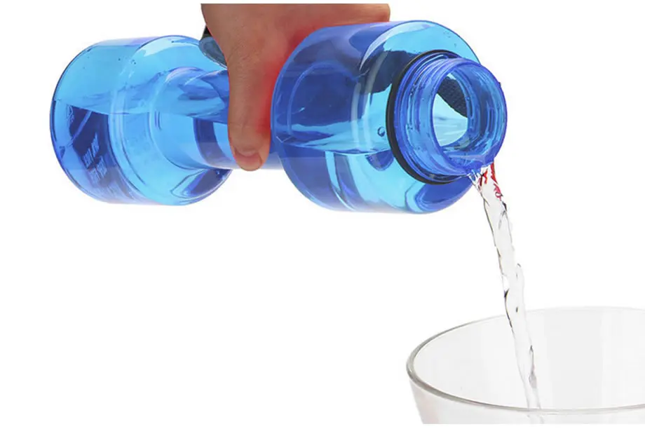 OBR 750ml Dumbbell Sports Water Bottle Whey Protein Powder Shaker Bottle Multi-functional Leakproof Drink Bottle With Rope