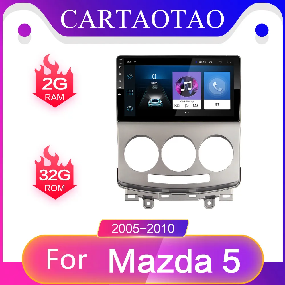 Автомагнитола 2 din для MAZDA 5 2005 2006 2007 2008 2009 2010 мультимедийный видеоплеер навигатор
