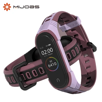 

Mijobs Mi Band 4 Wrist Strap Silicone Accessories for Xiaomi Mi Band 4 3 5 Smart Watch Wristband Miband 4 3 Sport Strap Bracelet
