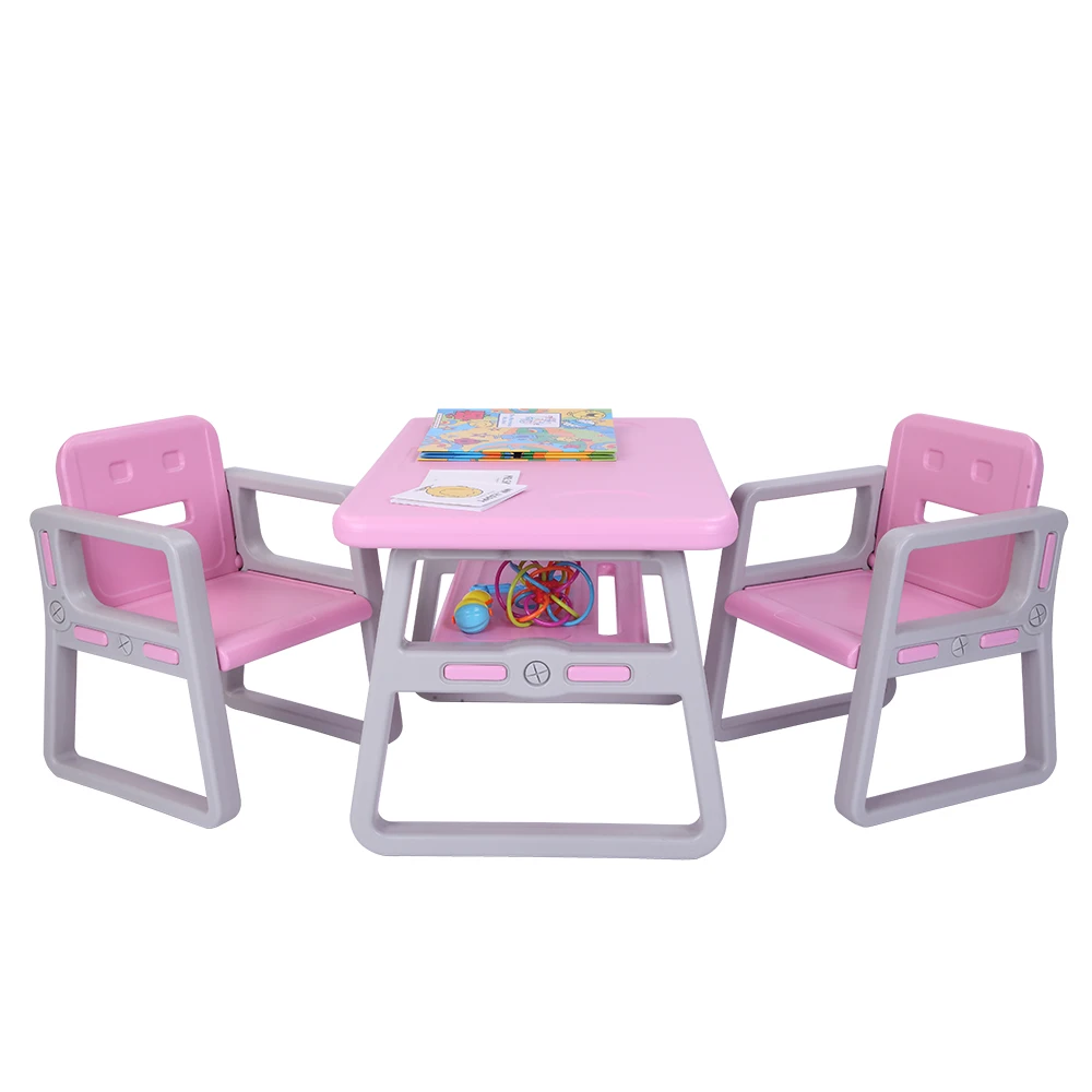 Kids Table and Chairs Set for Toddlers Lego Reading 2  Seats with 1 Tables Sets desk chair  kids furniture