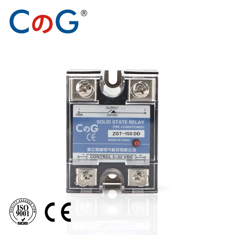 150A 220V CG SSR-120DD 150 ДД 220 В 380 в 600 В однофазный JGX DC Контроль DC теплоотвод 3-32VDC до 5-220VDC 120A 150A DD твердотельное реле - Габаритные размеры: 150A 220V