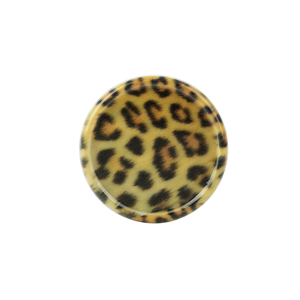 12pcs 35mm Mushroom Hole Notebook Loose-leaf Rings Plastic Binding Discs Leopard Pattern Disc Mushroom Button Disc Binding