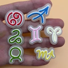 

Freeshipping 1Pcs Luminous Twelve Constellations PVC Shoe Charms Slipper Accessories Fit Croc Jibz Kid's X-Mas 8P-6L-2