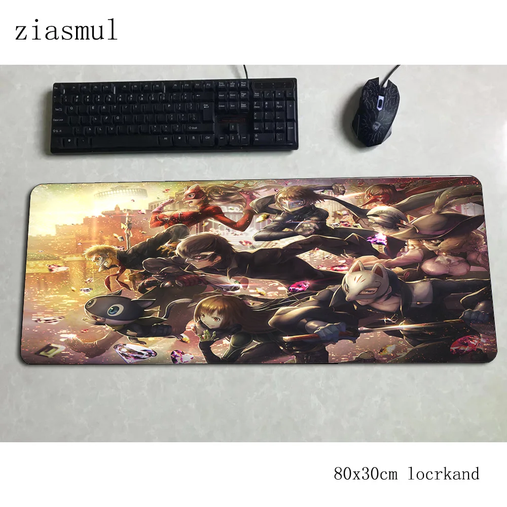 Persona 5 padmouse 80x30 см игровой коврик для мыши Инди поп коврик для мыши геймерский компьютерный стол эстетический коврик notbook mousemat pc
