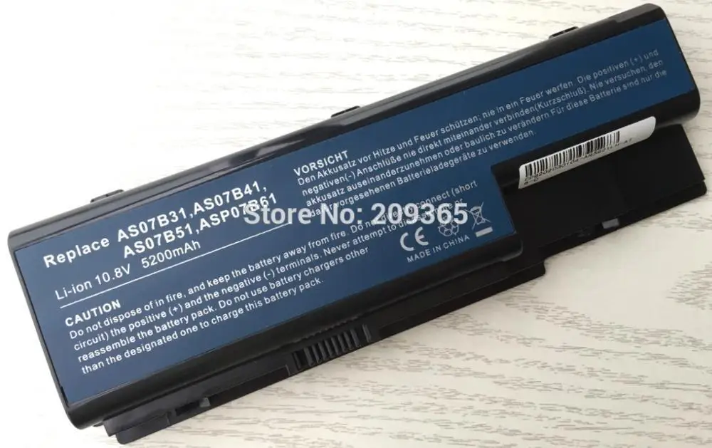 Аккумулятор HSW для ноутбуков Acer Aspire AS07B31 AS07B32 AS07B41 AS07B42 AS07B51 AS07B7 быстрая