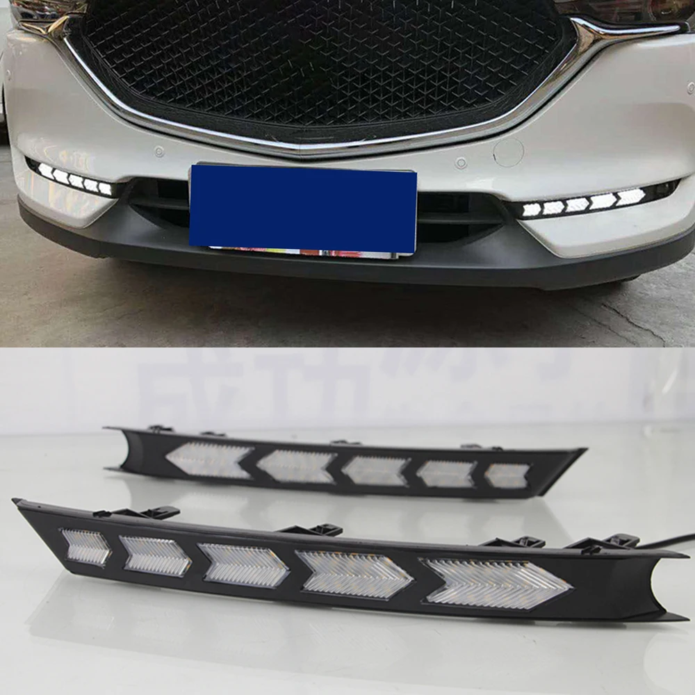 1 пара светодиодный Габаритные огни для Mazda cx 5 cx5 2017 2018 2019 drl Противотуманные фары
