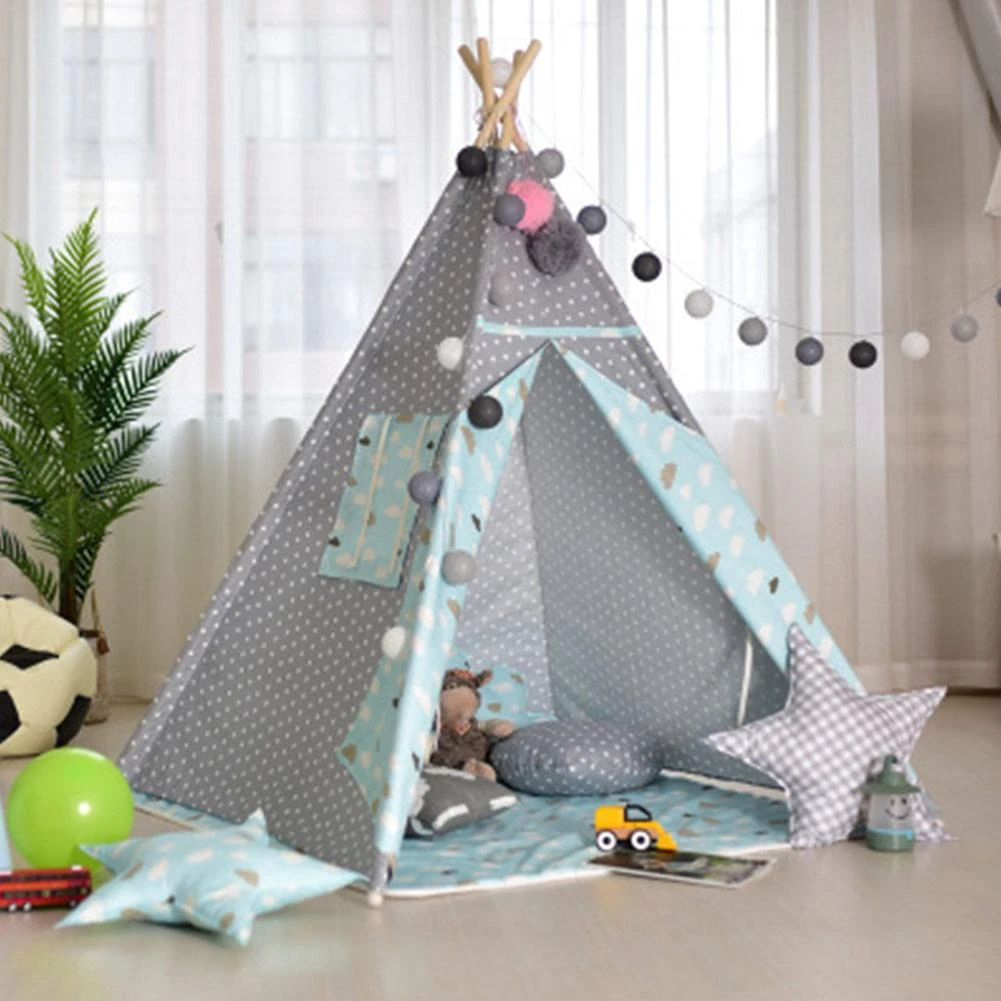 grey teepee tent