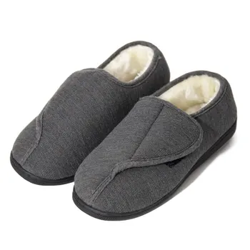 

Spot Feet Edema Wide Feet Fat Men and Women Adjustable Autumn and Winter Diabetes Slippers Feet Deformation Shoes