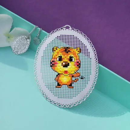 M Lovers bear ремесло вышивка крестиком Закладка рукоделие вышивка рукоделие счетный крест-Набор для вышивки - Цвет: Оранжевый