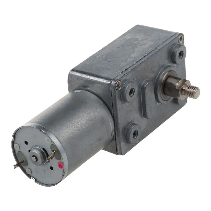 DC 12V 6mm вал 5RPM Высокий крутящий момент турбины червячный редуктор коробки передач