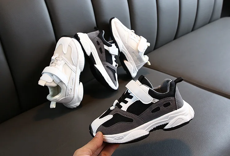 Sinered/Детская спортивная обувь для бега; Новинка года; сезон осень; Детские модные кроссовки с дышащей сеткой; детская повседневная обувь