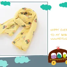 Новые осенние и зимние детские шарфы, корейский модный теплый шарф, хлопковый льняной комбинезон с Микки для мальчиков и девочек