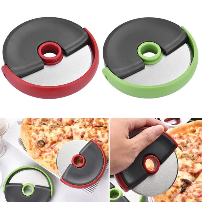 Pastry Pizza Cutter Wheel Slicer Non-slip Handle Kitchen Stainless Slicer Kitchen Accessories PI669
