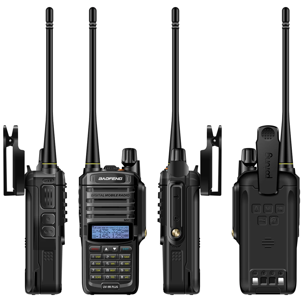 2Pcs Airiton AI-9R IP67 Floating Walkie Talkie Waterproof 30KM Long Range Powerful PMR/FRS Two way Radio Upgrade of UV-9r Plus long range walkie talkies 200 miles