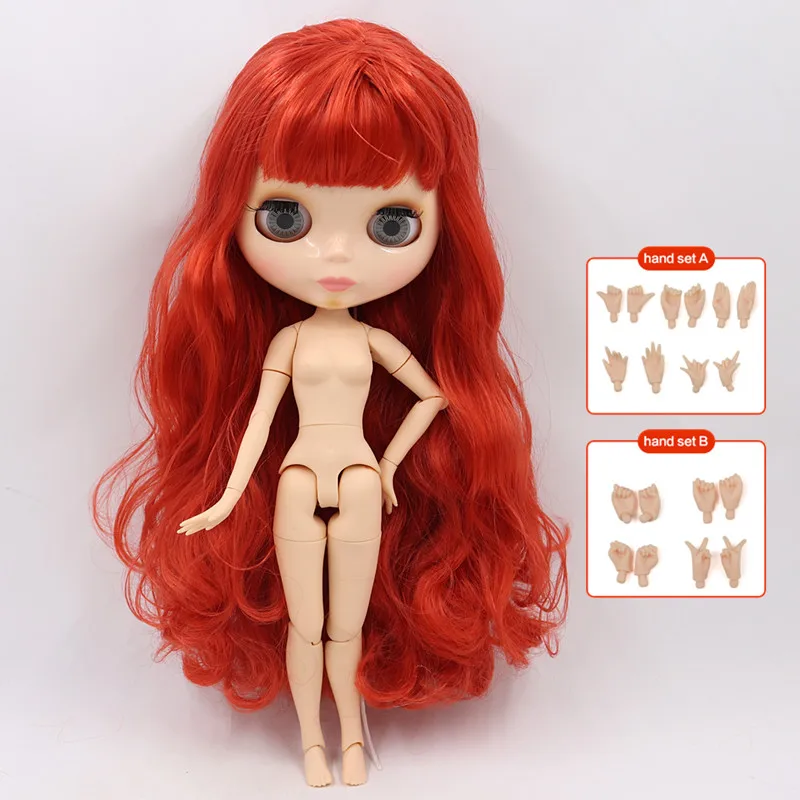 ICY Blyth кукла Обнаженная 1/6 шарнир тело 30 см игрушки BJD натуральный блестящий лицо с дополнительными руками AB DIY модные куклы подарок для девочки - Цвет: doll hand AB