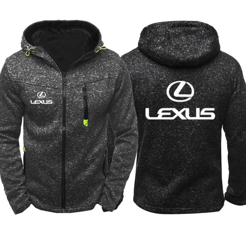 Куртка мужская чехол с логотипом Lexus принт Повседневная Хип Хоп Толстовка Harajuku толстовки с капюшоном мужская молния толстовки Мужская толстовка одежда