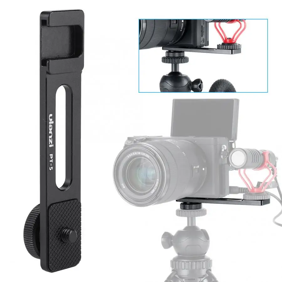 Ulanzi PT-5 Vlogging крепление для микрофона Штатив Адаптер кронштейн Подставка для sony A6400 A6500 A6300 фотография