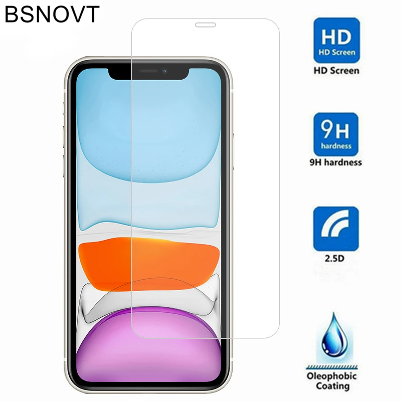 

2PCS Glass For iPhone 11 Phone Screen Protector Ultra-thin Film Tempered Glass For iPhone 11 Glass For iPhone 11 5.8 inch BSNOVT