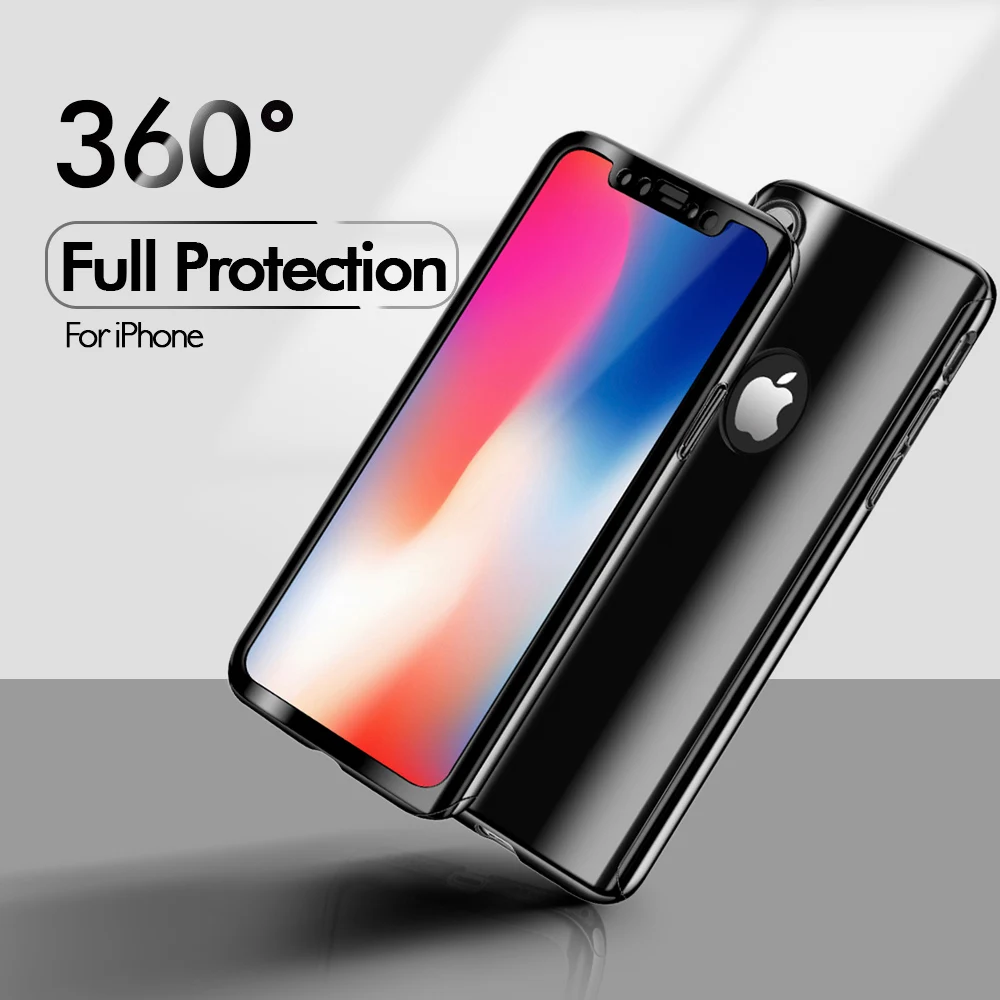 Чехол KISSCASE с полным покрытием для iPhone 11 Pro Max XR 7 XS MAX X 8 360 чехол iphone 6 6S Plus бесплатным