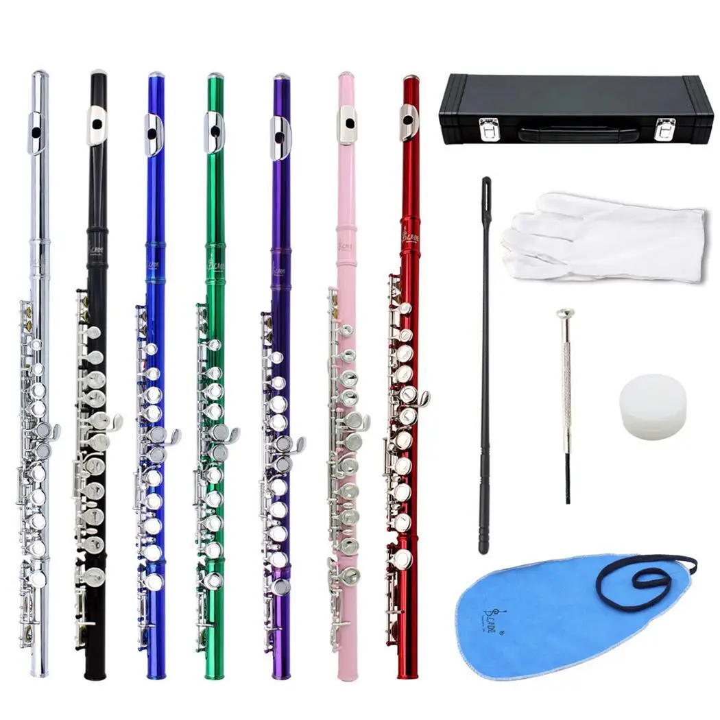 

16 Holes Concert Flute Western C Key Flute Musical Wind Instrument