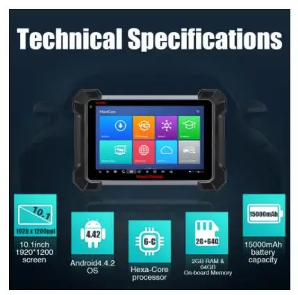 Autel MK908 OBD2 сканер диагностический инструмент программатор ЭБУ двунаправленный Android автомобильный считыватель кодов поддержка J2534 Программист