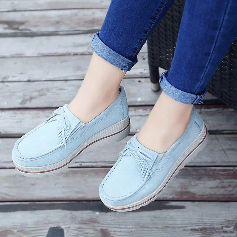

Women casual shoes loafers 2019 new round toe solid female sneakers breathable women shoes flats zapatos de mujer