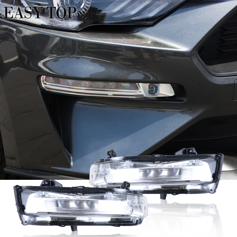EU Version Modified Type Position Light Amber Water Flash Turn Light Fog Light For Mustang 2018 2019