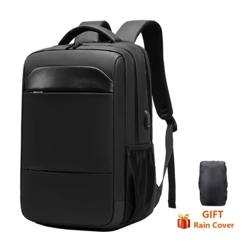

Mens Business Trip Backpack Waterproof Male Travel Bags USB Charger Multilayer School Bag 15.6 Inch Laptop Bagpacks for Men