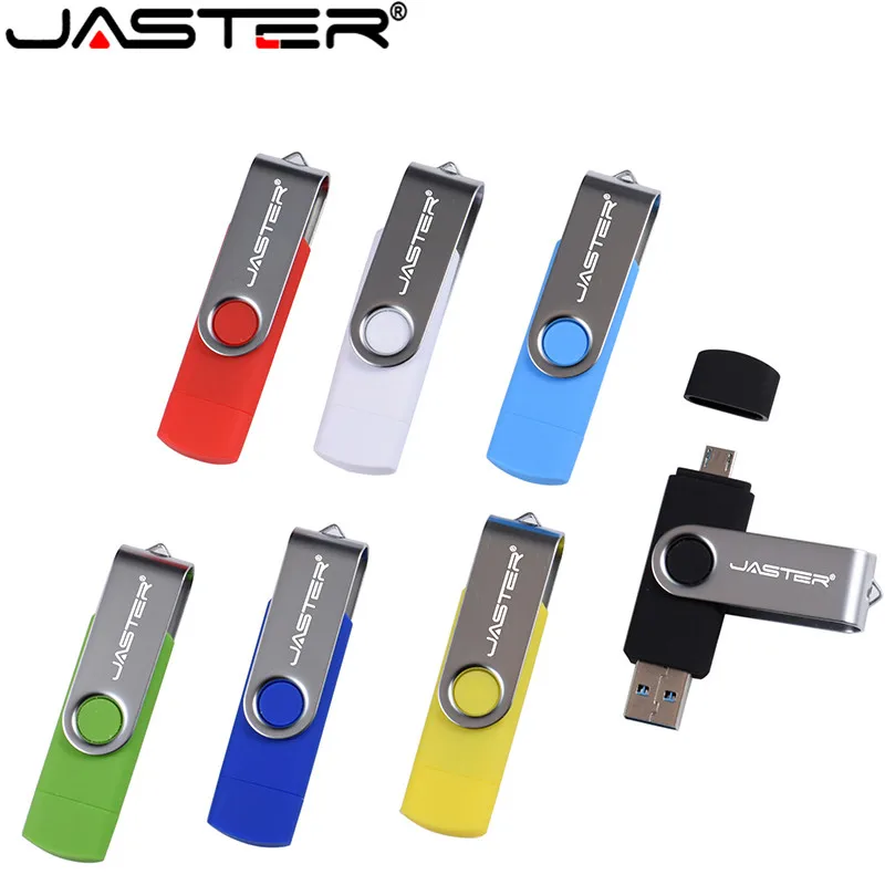 JASTER горячая распродажа 4 Гб 64 ГБ 16 32 флеш диск USB 2 0 смартфон мобильный двойной порт