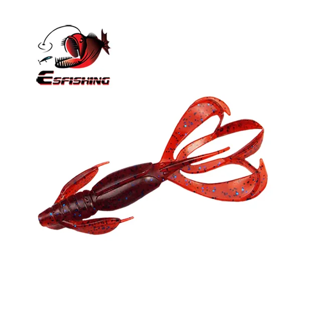 US $3.66 ESFISHING Pesca Silicone Bait Fishing Lure Soft Lures Crazy Flapper 110mm 11.4g 5pcs Swimbait Carp