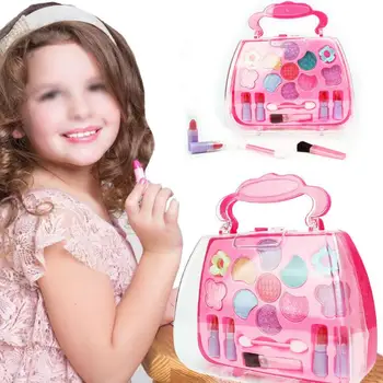 

Children Girls Simulation Dressing Table Makeup Toy Cosmetics Party Performances Dressing Box Set Random Color