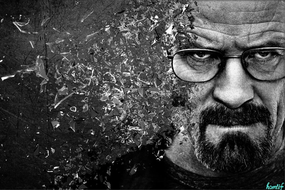 Diamond Embroidery Black and white Breaking Bad Mosaic Christmas Gifts Painting Full Rhinestones | Дом и сад