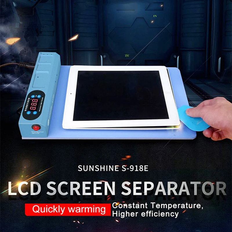 SUNSHINE S 918E LCD Blue Screen Splitter Heating Stage Separator Pad