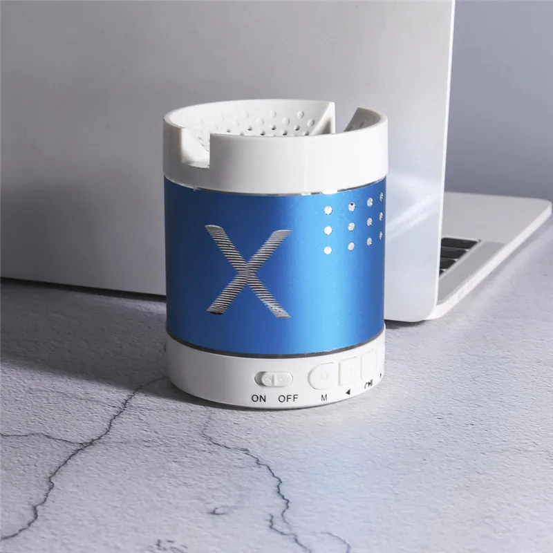 VOBERRY Мини Bluetooth динамик Портативный беспроводной бас громкий динамик Колонка Поддержка TF карты 2 режима воспроизведения стерео Hi-Fi коробки#2 - Цвет: Sky Blue