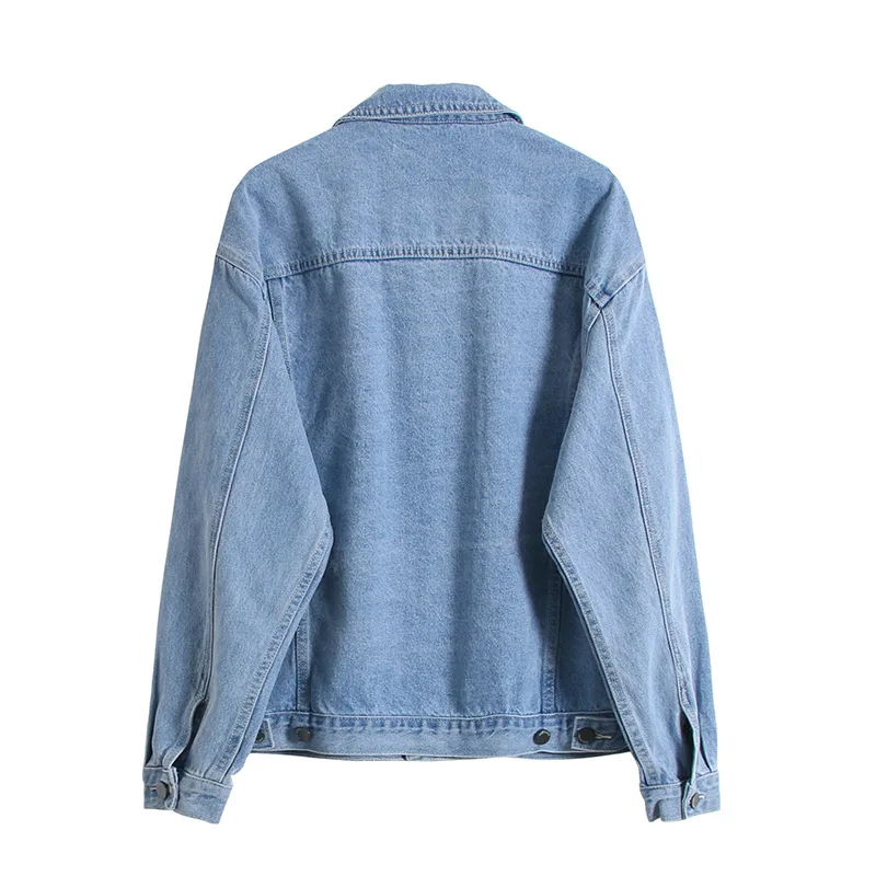 

Early Autumn Cowboy Clothing Women's Loose-Fit Versatile Autumn Korean-style BF Labuhan Angin Kong-Style Casual Tops Denim Jacke