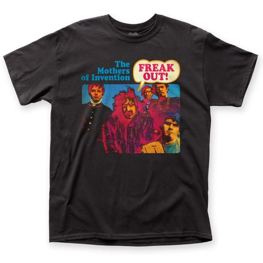 Ufficiale Con Licenza Frank Zappa Freak Out! T-Shirt Per Adulti Con Copertina Per Album T-Shirt Da Uomo Stampata