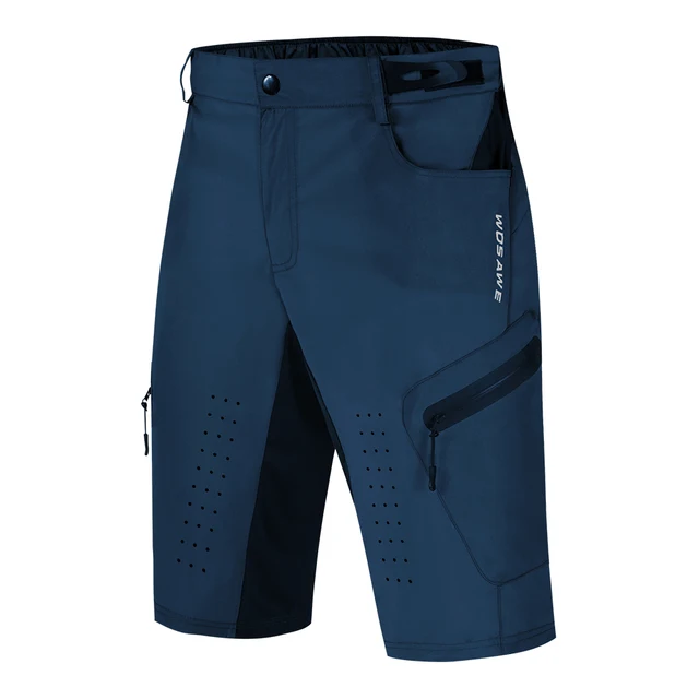 WOSAWE Cycling Shorts Summer Breathable Loose Short MTB Shorts Bike Shorts Men Running Bicycle Pants Riding Shorts Pants BL141-Blue