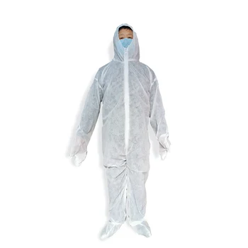 

Disposable Coverall Protection Clothing Isolation Suit Dust-proof Coverall Jumpsuit With Gloves Workwear