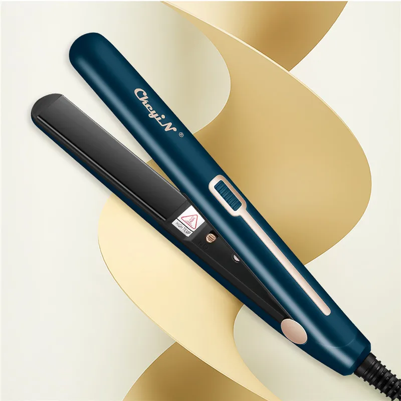 Mini 2 In 1 Thermostatic Hair Straightener Hair Curler Portable Flat