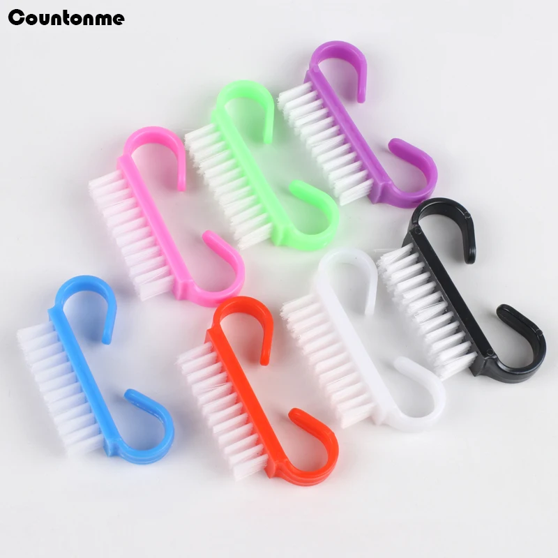 10Pcs Nail Cleaning Brushes for Manicure