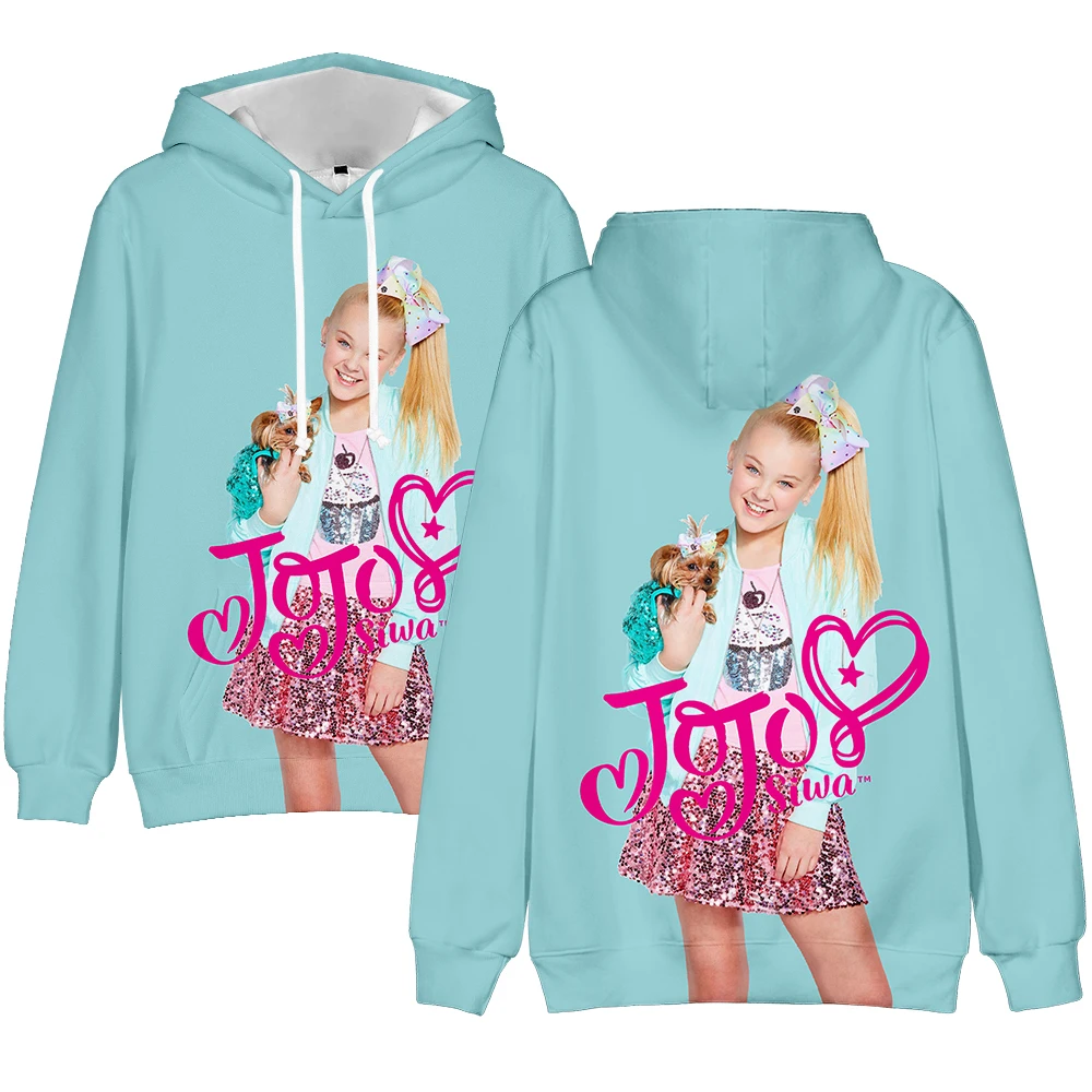 

New Autumn 3D JOJO SIWA Hoodies Men Women Sweatshirts Kids Pullovers Fashion Hip Hop Hooded Boys Girls Casual Tracksuits