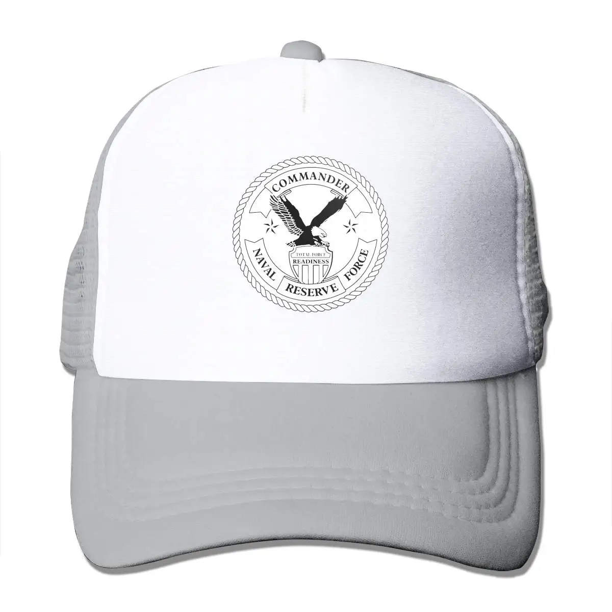 Темно-синий резерв Forrce Commander унисекс Регулируемый Snapback ремень Дальнобойщик Шляпа сетка шляпа Защита от солнца сетки бейсбол CapBlack
