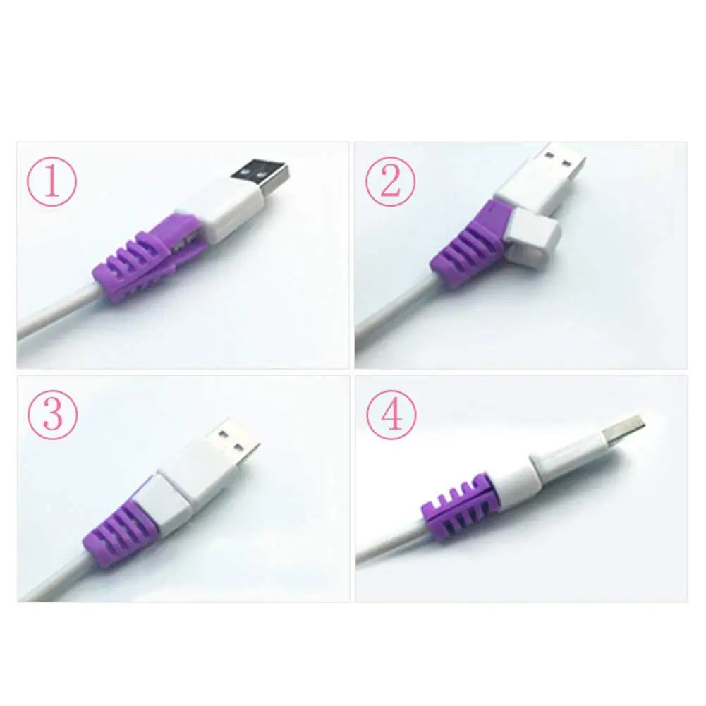8 шт. кабель протектор для iPhone X max 6s 7 8 huawei usb кабель для зарядки передачи данных Шнур протектор чехол для сматывания кабеля