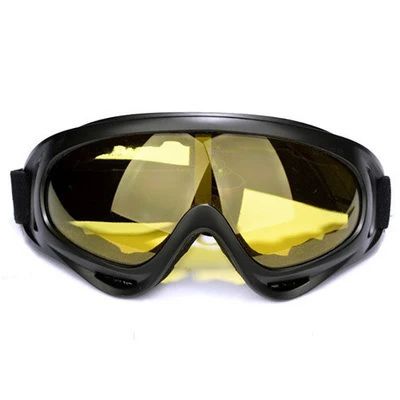 Зимние ветрозащитные лыжные очки для спорта на открытом воздухе, сноуборд, мото, Велоспорт, тактические Защитные очки unise UV400, пылезащитные лыжные очки - Цвет: yellow