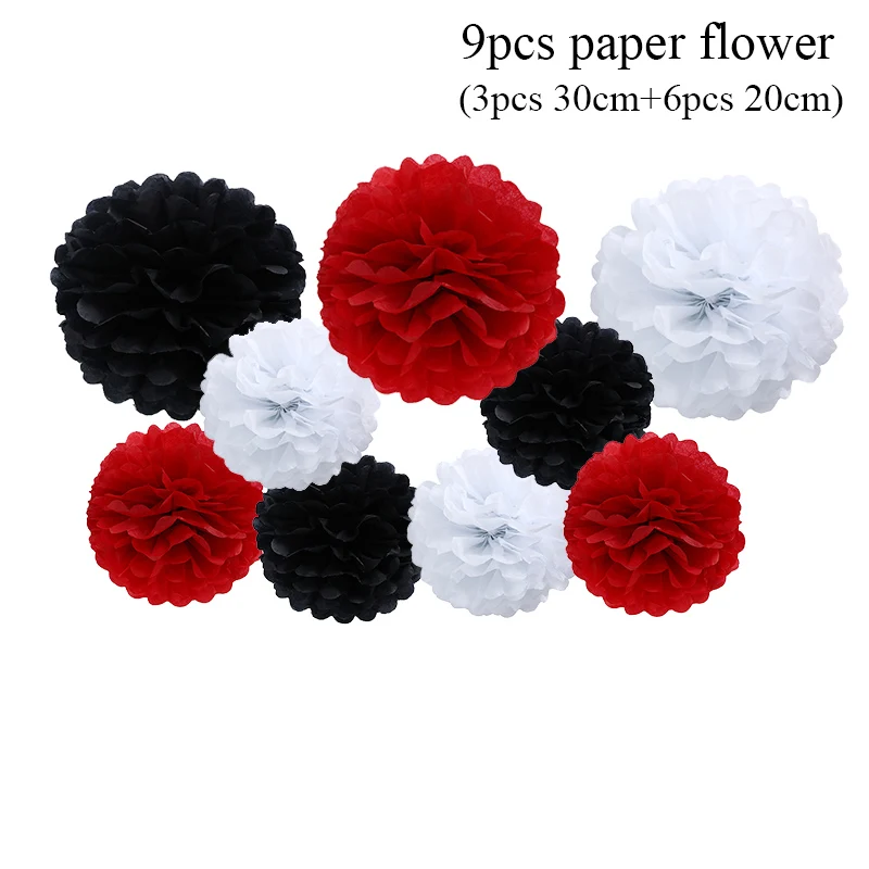 Вечерние бумажные соломинки с узором для покерных карт в стиле волшебника казино