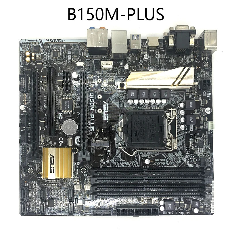 Материнская плата ASUS B150M PLUS DDR4 LGA 1151 б/у для настольного компьютера 64 Гб USB2.0 USB3.0 HDMI