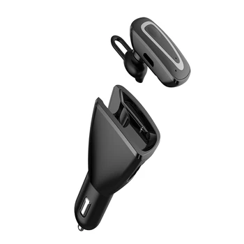 

Premium 2 In 1 Car Fast Charger Dual USB With Headphones Handsfree