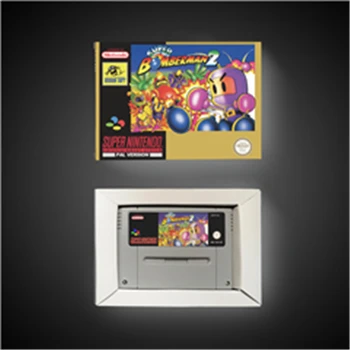 

Super Bomberman 2 - EUR Version Action Game Card with Retail Box