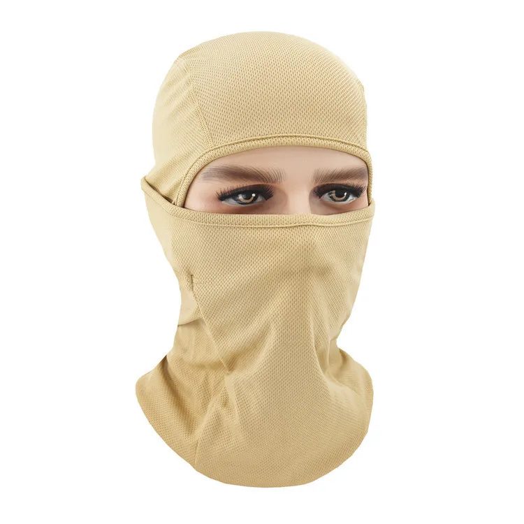 Breathable Balaclava Tactical Army Paintball Airsoft Full Face Cap Bicycle Summer Breathable Military Helmet Liner Hats Beanies men's scarves & shawls